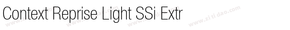 Context Reprise Light SSi Extra Light字体转换